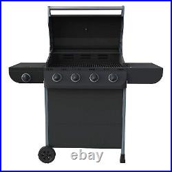 Texas Nimbus 4 Burner Gas BBQ Barbeque Black Flat Pack Garden Patio New Boxed