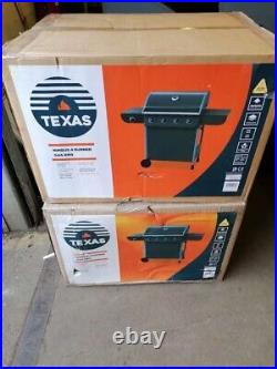 Texas Nimbus 4 Burner Gas BBQ Barbeque Black Flat Pack Garden Patio New Boxed