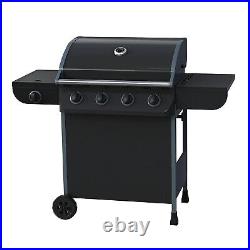 Texas Nimbus 4 Burner Gas BBQ Barbeque Black Flat Pack Garden Patio New Boxed