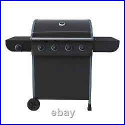 Texas Nimbus 4 Burner Gas BBQ Barbeque Black Flat Pack Garden Patio New Boxed