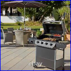 Texas Nimbus 4 Burner Gas BBQ Barbeque Black Flat Pack Garden Patio New Boxed