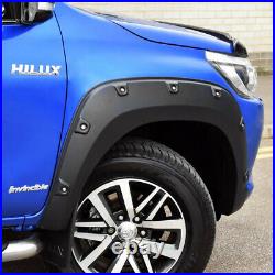 Toyota Hilux Double Cab 2016 On Wheel Arch Flares in Matte Black