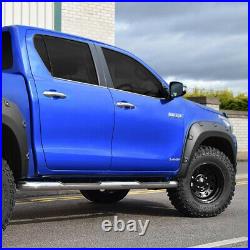 Toyota Hilux Double Cab 2016 On Wheel Arch Flares in Matte Black