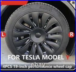 Transform your Tesla Model Y 19 Inch Wheel covers, UK, Matt Black. Next Day