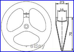Tri Spoke Front Carbon Bike Wheel 70mm Track/Road Bike Clincher Front Wheel 700C