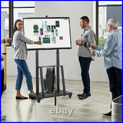 UNHO Tall TV Cart Mobile TV Floor Stand for Extra Large Flat Panel Screen up 80