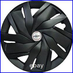 Universal 13 Inch Matte Black Wheel Cover (Set of 4 Pcs)