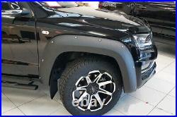 VW Amarok V6 Fender Flare Wheel Arch Extensions Rocky Style Matte Black 2017+