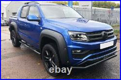 VW Amarok V6 Fender Flare Wheel Arch Extensions Rocky Style Matte Black 2017+