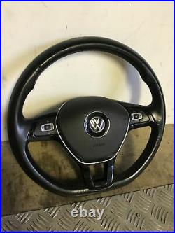 VW Polo 2009-2014 Multifunction Flat Bottom Steering Wheel WITH AIRBAG