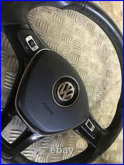 VW Polo 2009-2014 Multifunction Flat Bottom Steering Wheel WITH AIRBAG