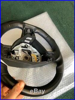 Vauxhall Gsi Vxr Astra H Zafira B Flat Bottom Custom Steering Wheel Blue Stitch