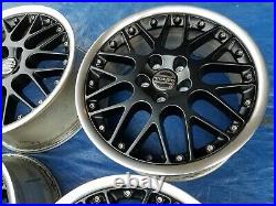 Volvo C70 S70 V70 XC70 OEM BBS RS797 17 Restored Matte BLACK PROPUS Wheels Rims