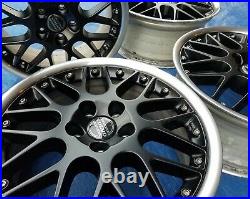 Volvo C70 S70 V70 XC70 OEM BBS RS797 17 Restored Matte BLACK PROPUS Wheels Rims