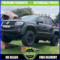 Vw Amarok 2009-17 Matte Black Wide Body Wheel Arch Fender Flares Extensions Oem