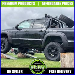 Vw Amarok 2009-17 Matte Black Wide Body Wheel Arch Fender Flares Extensions Oem