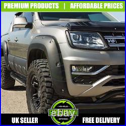 Vw Amarok 2009-17 Matte Black Wide Body Wheel Arch Fender Flares Extensions Oem