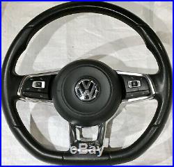 Vw Golf Gtd Mk7 Flat Bottem Steering Wheel With Round Airbag Caddy Mk 7 7.5