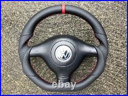 Vw Golf Mk4 R32 Gti Gtd Tdi Sportline Custom Made Flat Bottom Steering Wheel