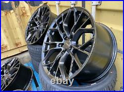 Vw Transporter T5 T6 T7 19 Inch Alloy Wheels + Tyres Load Rated Xt1 Matt Black