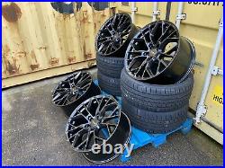 Vw Transporter T5 T6 T7 19 Inch Alloy Wheels + Tyres Load Rated Xt1 Matt Black