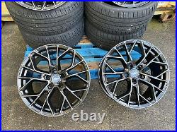 Vw Transporter T5 T6 T7 19 Inch Alloy Wheels + Tyres Load Rated Xt1 Matt Black