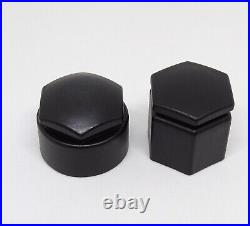 WHEEL NUT COVERS AUDI Q7 2006-2015 19mm BOLT LOCKING CAPS WITH TOOL MATTE BLACK