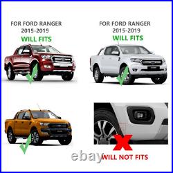 Wheel Arches Kit Bolt Look Matte Black For Ford Ranger 2016+ Double Cab T7 T8