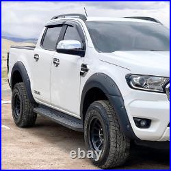 Wheel Arches Kit Bolt Look Matte Black For Ford Ranger 2016+ Double Cab T7 T8