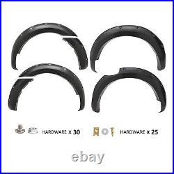Wheel Arches Kit Bolt Look Matte Black For Ford Ranger 2016+ Double Cab T7 T8