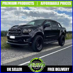 Wheel Arches Matte Black Bolt Look Wide Fits Ford Ranger T8 2019-22 PARK ASSIST