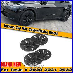 Wheel Cover Hubcap Hub Cap For Tesla Model Y 2020 2021-2022 Matte Black LR-09773