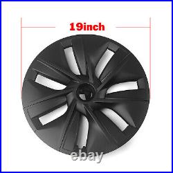 Wheel Cover Hubcap Hub Cap For Tesla Model Y 2020 2021-2022 Matte Black LR-09773