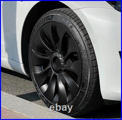 Wheel Cover Hubcaps Rim Cover Matte Black For Tesla Model 3 / Tesla Model Y
