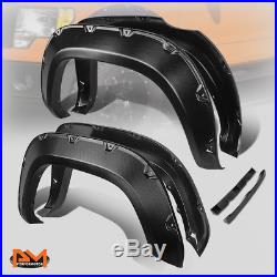 Wheel Fender Flares Pocket-riveted For 2016-2017 Toyota Tacoma Matte Black 4pcs