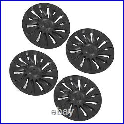Wheel Hub Cap 19in Easy Installation Matte Black Wheel Hub Full Rim Cover High