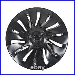 Wheel Hub Cap 19in Easy Installation Matte Black Wheel Hub Full Rim Cover High