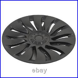 Wheel Hub Cap 19in Easy Installation Matte Black Wheel Hub Full Rim Cover High
