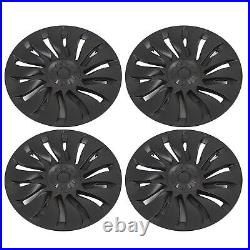 Wheel Hub Cap 19in Easy Installation Matte Black Wheel Hub Full Rim Cover High