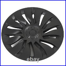 Wheel Hub Cap 19in Easy Installation Matte Black Wheel Hub Full Rim Cover High