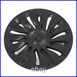 Wheel Hub Cap 19in Easy Installation Matte Black Wheel Hub Full Rim Cover High