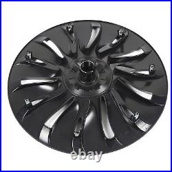 Wheel Hub Cap 19in Easy Installation Matte Black Wheel Hub Full Rim Cover High
