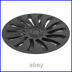 Wheel Hub Cap 19in Easy Installation Matte Black Wheel Hub Full Rim Cover High