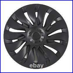 Wheel Hub Cap 19in Easy Installation Matte Black Wheel Hub Full Rim Cover High