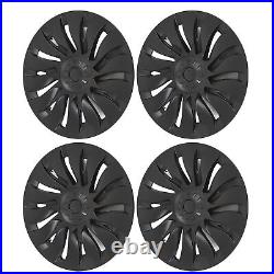Wheel Hub Cap 19in Easy Installation Matte Black Wheel Hub Full Rim Cover High