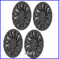 Wheel Hub Cap 19in Easy Installation Matte Black Wheel Hub Full Rim Cover High