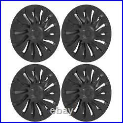Wheel Hub Cap 19in Easy Installation Matte Black Wheel Hub Full Rim Cover High