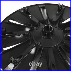Wheel Rim Cap 4PCS 19in Wheel Hubcap Matte Black Full Wrap Scratch Resistant