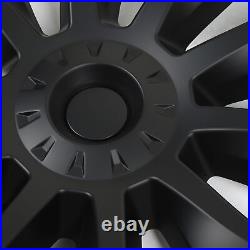 Wheel Rim Cover 4PCS 20in Wheel Hub Cap Matte Black Wheel Rim Hubcap For