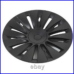 Wheel Rim Cover Wheel Hub Cap Matte Black For Model Y